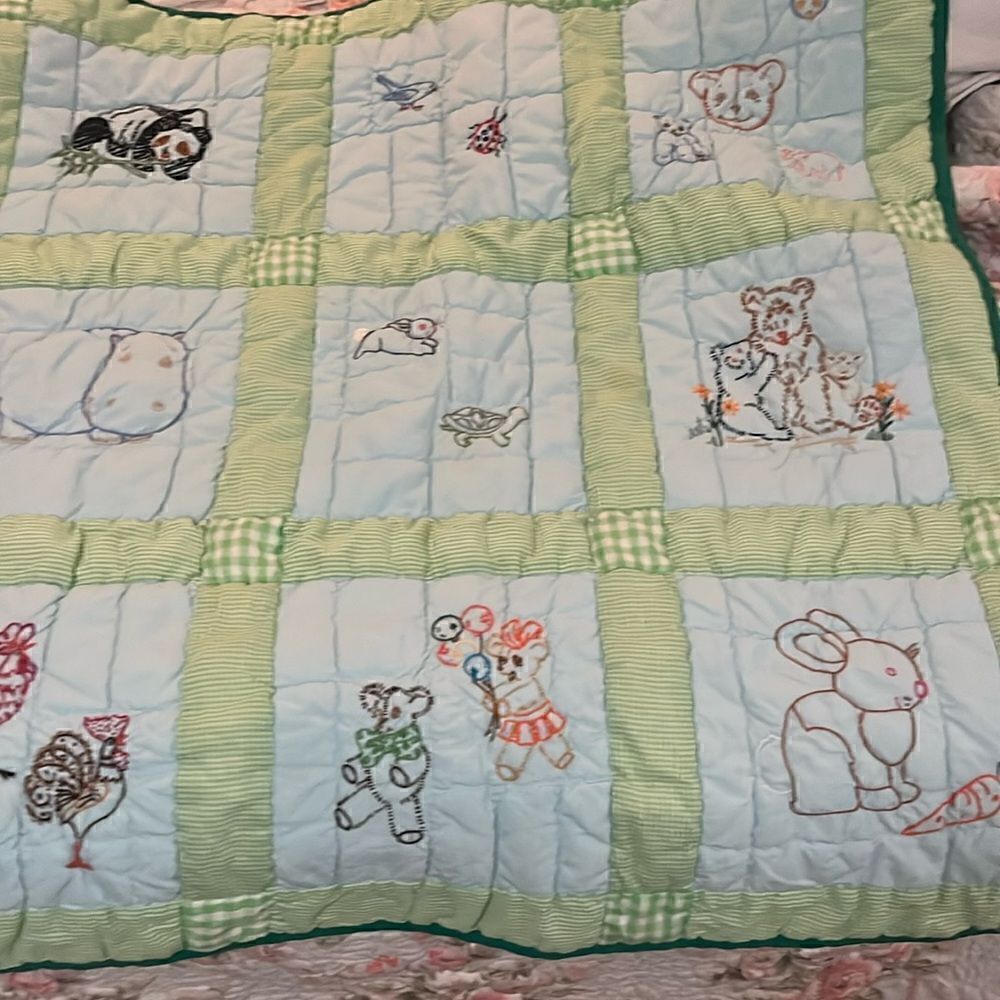 Handmade, baby quilt 